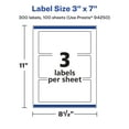 thumbnail image 6 of Avery Glossy Clear Rectangle Labels, 3" x 7", 300 Labels, 6 of 9