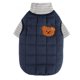 thumbnail image 1 of Chaleco acolchado Chaqueta para perro - Chaleco polar con cremallera cálida para perro DZ256 conjunto de dos piezas azul L, 1 of 5