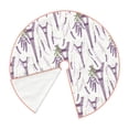 thumbnail image 2 of Daiia Lavender Flowers Drawing Merry Christmas Tree Skirt , Xmas Large Lace-up Tree Skirt, Santa Snowflakes Rustic Home Decorations New Year Party Farmhouse Decor-48", 2 of 7