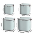 thumbnail image 4 of Lzobxe Fabric Cube Organizers and Storage with Zippers and Lids, Large Collapsible Stackable Storage Bags Dresser for Dorm Home, Office, Bedroom, 4 of 8