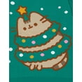thumbnail image 2 of Pusheen Womens Green Christmas Jumper, 2 of 7