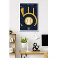 thumbnail image 2 of MLB Milwaukee Brewers - Logo 25 Wall Poster, 22.375" x 34" Framed, 2 of 5
