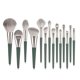 thumbnail image 1 of Makeup Brush Set 14 Pcs Premium Vegan Synthetic Bristles Hairs, Foundation Eyeshadow Powders Shadows Brows Concealer Lip Brushes-6 for Eye, Aluminum P, 1 of 4