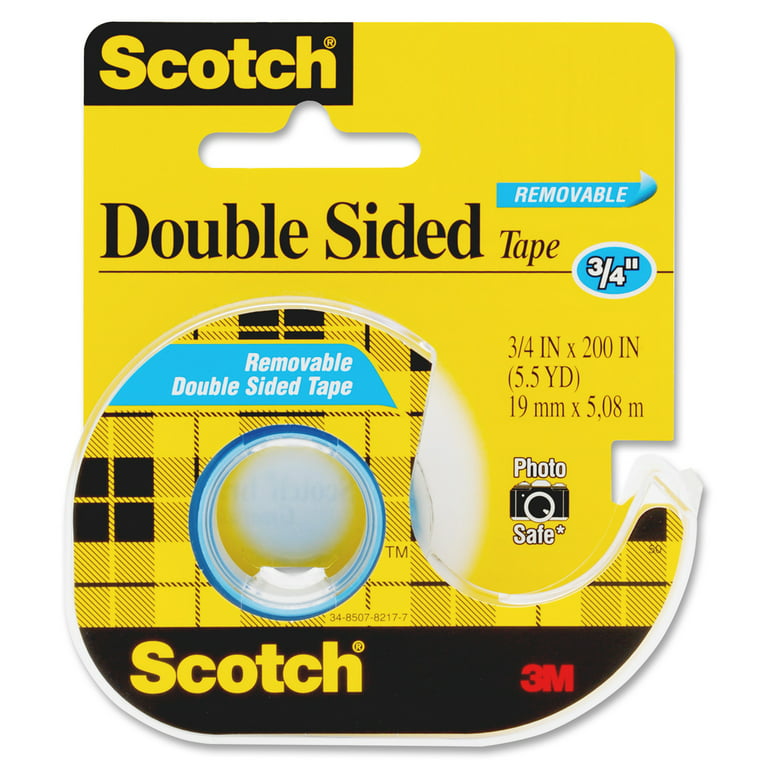 3M 238 Removable Double Sided Tape (Pack of 2), Size: 200