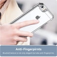 thumbnail image 3 of Case for iPhone 7 8 SE2020 SE2022 Case Slim Dropproof [Defend from Drop/Scratch/Slip/Fingerprint] Clear Acrylic Hard Back Soft TPU Bumper Hybrid Phone Cover for iPhone 7 8 SE2 SE3-Crystal Clear, 3 of 14