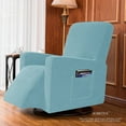 thumbnail image 5 of Subrtex Recliner Chair Cover Stretch Recliner Slipcover Lazy Boy Covers For Furniture Protector Rocker Sofa Cover With Side Pocket (Recliner Steel Blue), 5 of 5