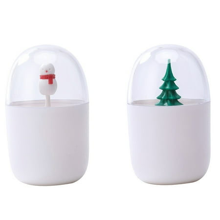 

2 Pcs Christmas Swab Storage Box Dust Proof Toothpick Holders with Lid (White)