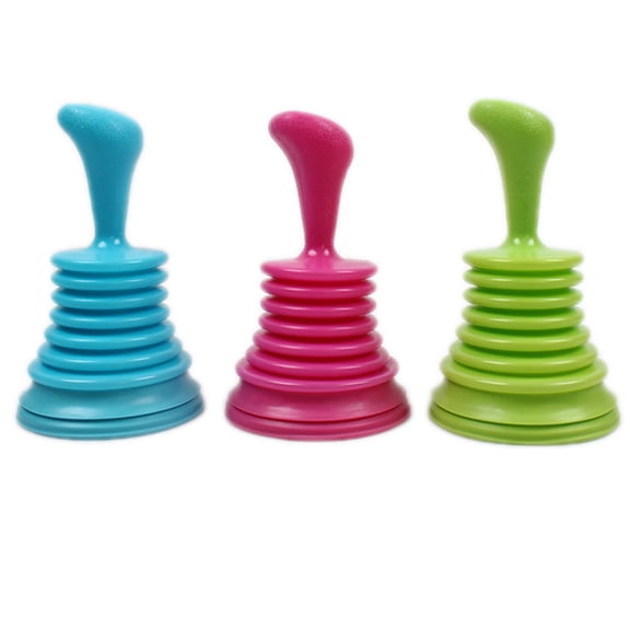 Sink Drain Plunger Heavy Duty Rubber Suction Cup Toilet Plunger for Bathroom Kitchen Household Use