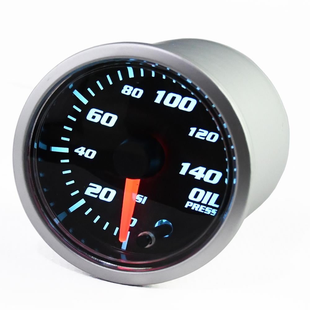 140PSI Oil Pressure Gauge Kit 7 Color Digital LED Display Oil Press