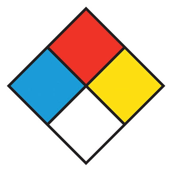 NFPA® 10" Hazard Identification Diamond Sign, 1/Each