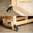 thumbnail image 3 of POWERTEC 4PK Quick-Release Workbench Caster Plates (71132), 3 of 8