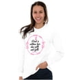 thumbnail image 3 of Breast Cancer Awareness Faith in God Women Plus Size Long Sleeve Graphic Tee Brisco Brands 3X, 3 of 5