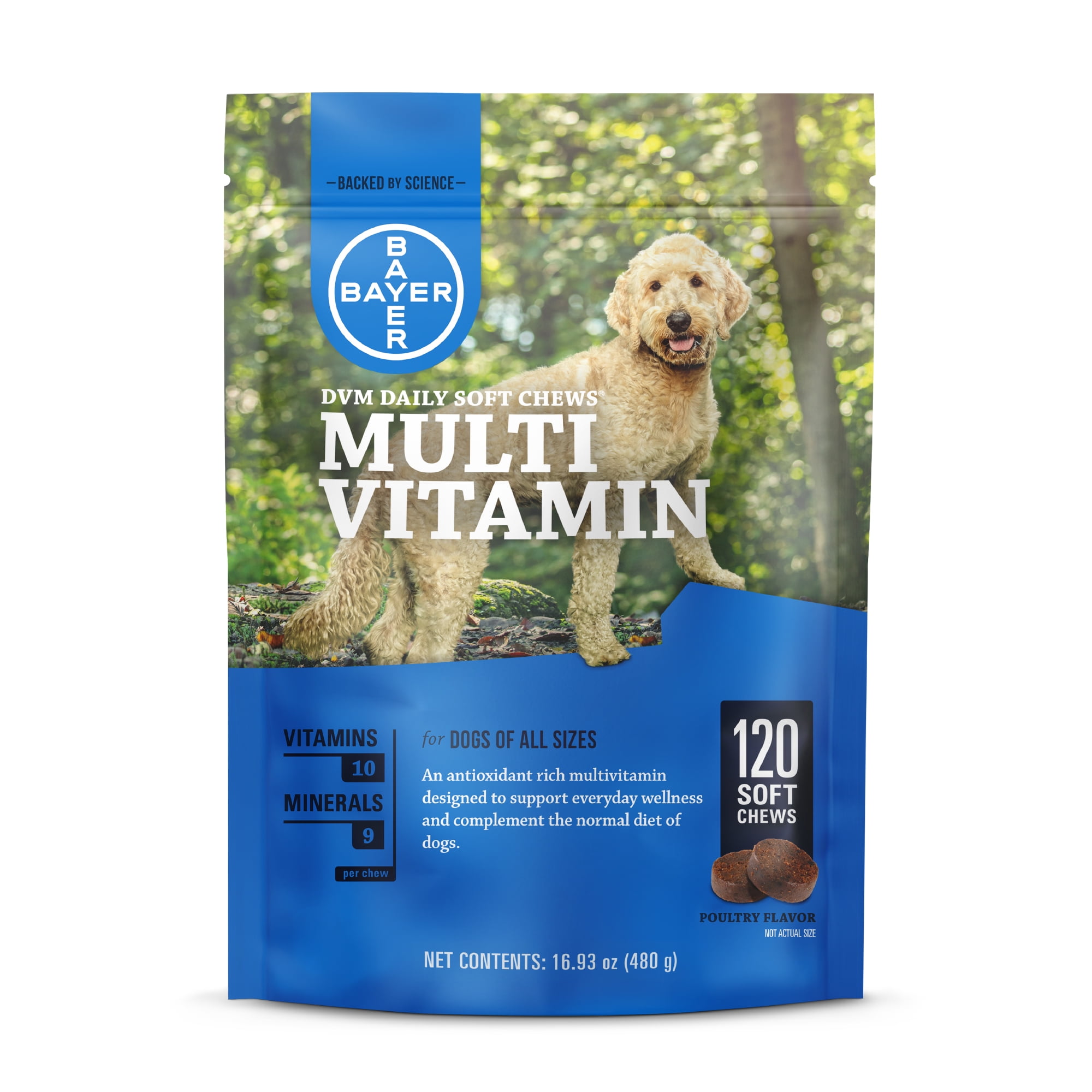 DVM Daily Multi Vitamin Soft Chews for Dogs, 120 Soft Chews