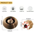thumbnail image 3 of Cat Toy, Magic Organ Cat Scratch Board, Compact Cats Accordion Toy, Interactive Cardboard Cat Scratcher Pad Toys with Bell Ball for Indoor Exercise, 3 of 10