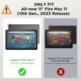 thumbnail image 2 of Funda para tablet KEFBWAO para Fire Max 11 2023, cuero sintético PU marrón, 2 of 7