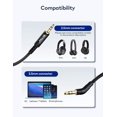 thumbnail image 2 of Mr Rex Cable De Audio De 2,5 Mm A 3,5 Mm Cable De Repuesto Para Auriculares Cable Auxiliar Trenzado De Nailon Adaptador Estéreo Para Auriculares Bose 700 Quietcomfort Qc45 Qc35Ii Qc35 Qc25 Auriculares, 2 of 5