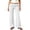 A White, variant on Women's Flare Skinny Pants Fold Over Stretchy Low Rise Leggings for Women with Pockets Lightight Athletic Workout Lounge Yoga Pants,Sizes S-3XL