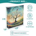 thumbnail image 4 of Haosy Hardcover 3 Ring Binder 1.5 Inch Ring Decorative Binder Organizer for Home School Office, Whimsical Tree with Swirling Branches, 4 of 10
