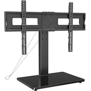 MOUNT PRO Universal Table Top TV Stand for 37-75" TVs, Max 600x400mm, Tabletop TV Mount with 9 Height Adjustable & Tempered Glass Base, Holds up to 88 lbs