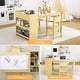 Kids Art Table and Chairs Set with Large Storage for Writing Drawing