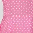 thumbnail image 7 of DeHolifer Women Dresses Vintage 1950s Pink Dot Short Sleeve A-Line Dresses Rockabilly Pinup Dresses 50s Swing Cocktail Party Dress Pink S, 7 of 7