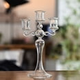 thumbnail image 4 of Candelabro de cristal de estilo francés creativo, candelabro colorido para cenas románticas a la luz de las velas, adornos para el hogar, bodas, 4 of 5