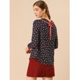 thumbnail image 3 of INSPIRE CHIC Blouse Douce à Manches Longues pour Femmes, Mignonne, à Volants, Col Peter Pan, 3 of 6