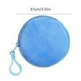 thumbnail image 5 of SDFGTstore Cute Round Coin Purse Keyring Stylish Plushy Wallet Keychain Jewelry for Girl, 5 of 20