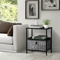 thumbnail image 6 of Sorbus Nightstand 1-Drawer Shelf Storage- Bedside Furniture & Accent End Table Chest for Home, Bedroom, Office, College Dorm, Steel Frame, Wood Top, Easy Pull Fabric Bins, 6 of 6