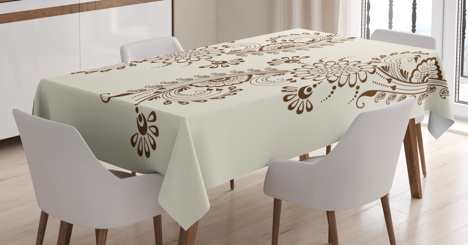 72" X 30" rectangle HALLOWEEN White Gauze distressed tablecloth NWT 