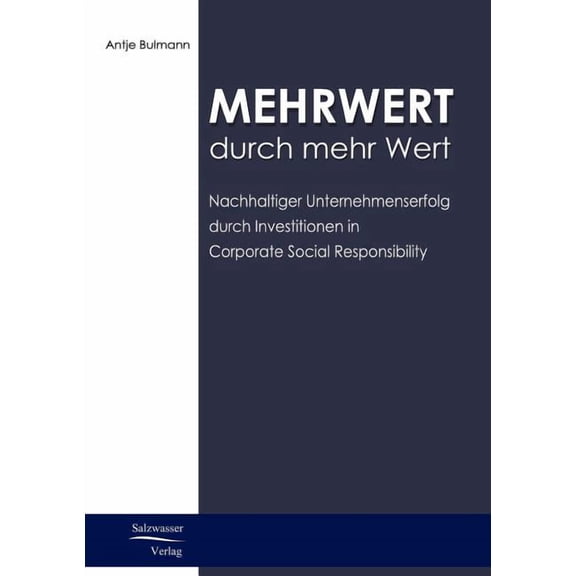 Mehrwert Durch Mehr Wert