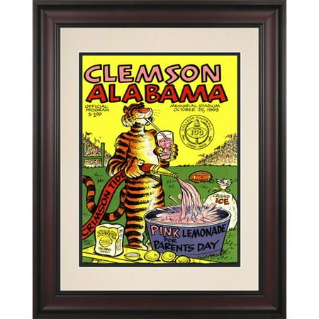 NCAA - 1969 Clemson vs. Alabama 10.5x14 Framed Historic Football Print
