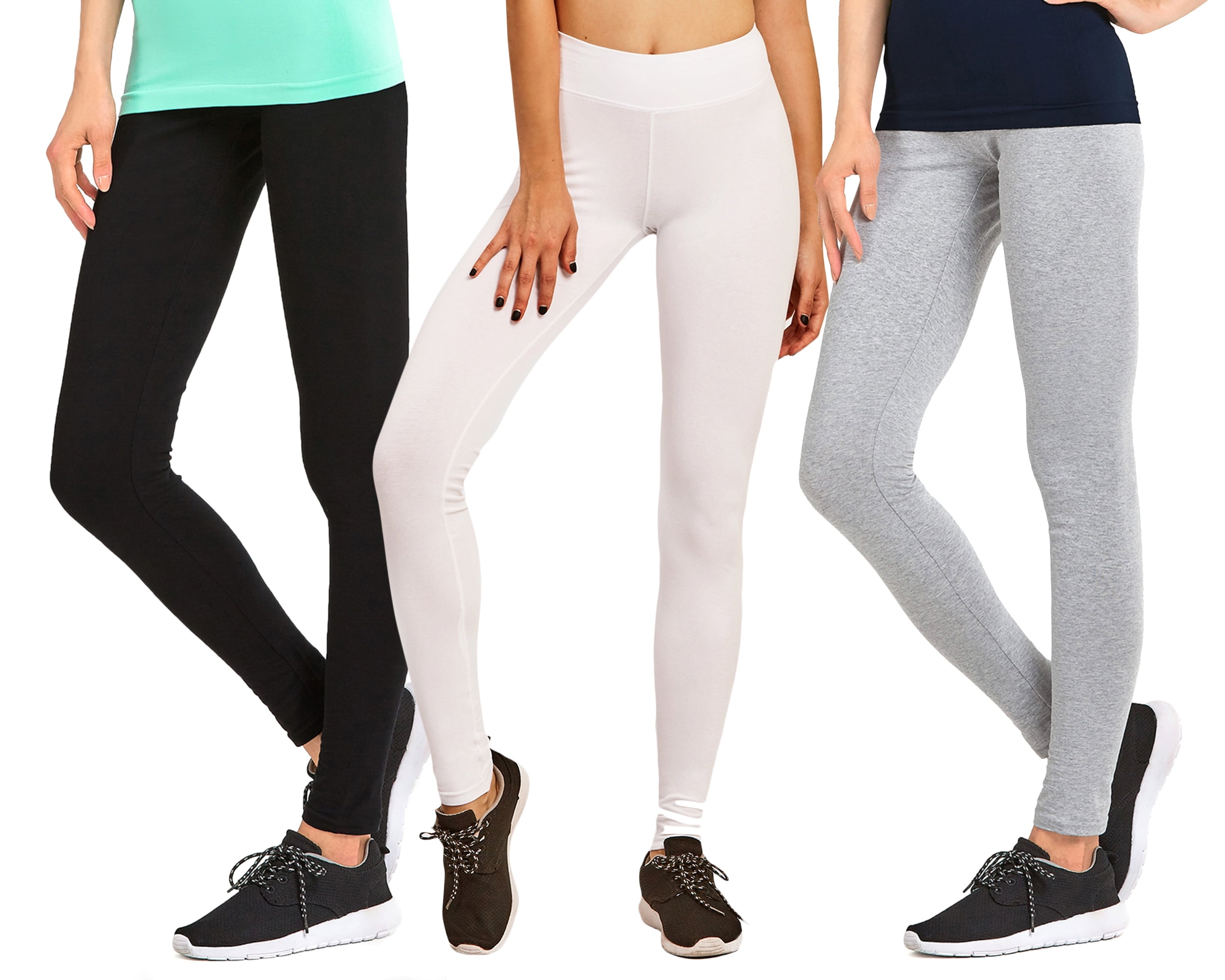 Cotton Workout Leggings (Black 