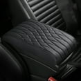thumbnail image 2 of BallsFHK Upgraded Universal Style Memory Cotton Car Armrest Box Pad, Leather Car Armrest Cushion Center Console Cover Pad, Universal Vehicle Seat Box Cushion, 2 of 3
