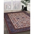 thumbnail image 3 of Ahgly Company Machine Washable Indoor Rectangle Industrial Modern Purple Lily Purple Area Rugs, 2' x 5', 3 of 7