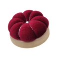 thumbnail image 5 of Sharprepublic Pin Cushion Pad Pumpkin Shape Accessory Handcraft Tool Wooden Base Pillow Deep Red, 5 of 8