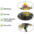 thumbnail image 2 of Paquete de 2 juguetes para masticar pájaros, juguete triturador de forraje, jaula para loros, juguete triturador, juguete colgante para forraje para Amazon gris africano, 2 of 5