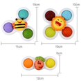 thumbnail image 2 of 3pcs Suction Cup Spinner Toys,baby Spinners Dimple Toy W/ Pop Fidget Function, 2 of 3