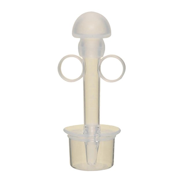 Baby Liquid Medicine Dispenser Prevent Choking Precise Feeding Baby Medicine Pacifier Dropper White