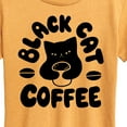thumbnail image 3 of Instant Message - Black Cat Coffee - Women's Short Sleeve Graphic T-Shirt, 3 of 7