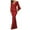 Red, variant on Horkkom Women Prom Dress V Neck Evening Gown Elegant formal Mermaid Maxi Dress Long Sleeve Wedding Dresses Sparkly Sequin Cocktail Party Dresses