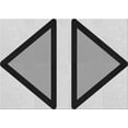thumbnail image 1 of Ahgly Company Machine Washable Indoor Rectangle Transitional Ash Gray Area Rugs, 2' x 3', 1 of 7
