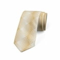 thumbnail image 1 of Necktie, Halftone Effect Rhombuses, 3.7", Dark Mustard White, by Ambesonne, 1 of 4