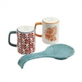 thumbnail image 5 of The Pioneer Woman Flea Market Floral Spoon Rest and Salt & Pepper Shaker Set, Turquoise, 5 of 9