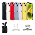 thumbnail image 1 of Restored Apple iPhone 14 A2649 (Fully Unlocked) 256GB Red w/ Wireless Earbuds, 1 of 1