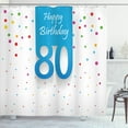 thumbnail image 1 of Ambesonne Colorful Shower Curtain, Polka Dots Birthday, 69"Wx70"L, Multicolor, 1 of 3