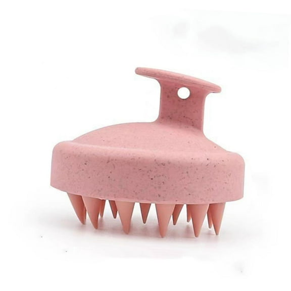 Hair Scalp Brush Gentle Exfoliating Shampoo Brush for Deep Cleaning Easy to Clean Scalp Tool Fine and Practical Hair Washing Experience Massage Comb（pink）