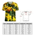 thumbnail image 3 of Lily Floral Tulips T Shirt Flower Print Cool T Shirts Short Sleeve Casual Tshirt Summer Pattern Clothing Big Size XL 6XL, 3 of 7