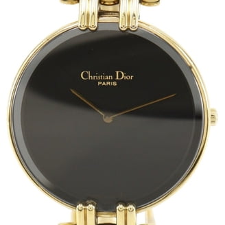 Dior Bagira Watches Plated Gold Quartz Analog display Women blackDial Dior Bagira Watches 47 152-2 blackDial Plated Gold Quartz  main image 4