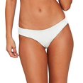 thumbnail image 3 of L Space Womens Sandy Textured Slimming Bikini Swim Bottom Ivory L, 3 of 5